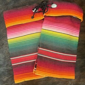 Western Fashion Multicolor Serape Boot Rugs Hippie Cowgirl